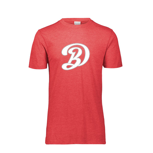 [FTSCUBRD-AS-LOGO1] Decker Men's Tri-Blend T-Shirt - Short Sleeve (Adult S, Red, Logo 1)