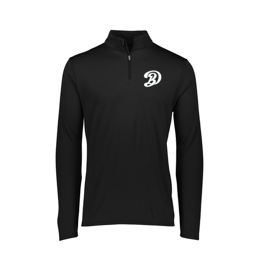 [FTLQFLBK-FAXS-LOGO1] Decker Women's Flex-Lite 1/4 Zip Shirt (Female Adult XS, Black, Logo 1)