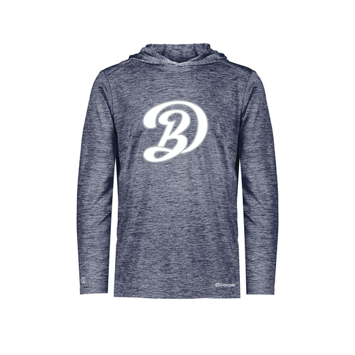 [FOLHCGNV-AS-LOGO1] Decker Men's Charge Hoodie (Adult S, Navy, Logo 1)