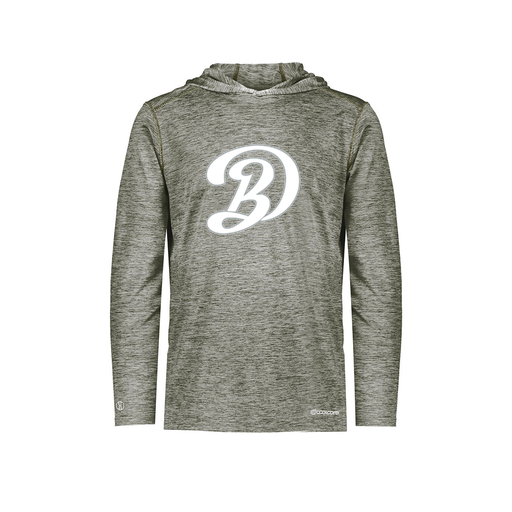 [FOLHCGGY-YS-LOGO1] Decker Youth Charge Hoodie (Youth S, Gray, Logo 1)