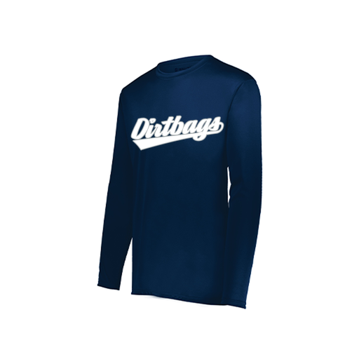 [222822.065.XS-LOGO2] Men's LS Smooth Sport Shirt (Adult XS, Navy, Logo 2)