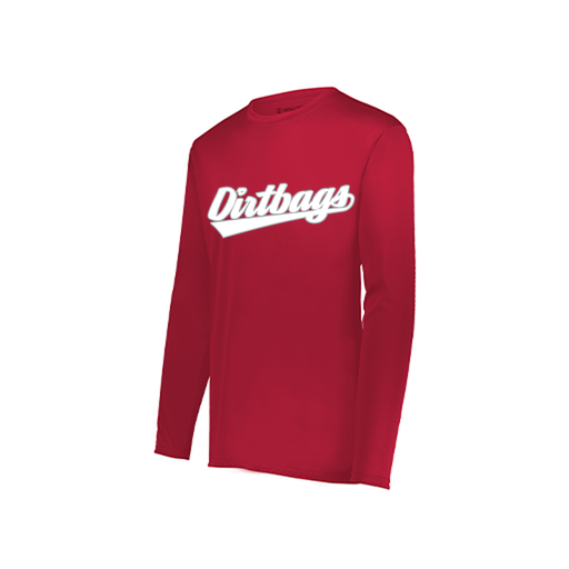 [222822.083.XS-LOGO2] Men's LS Smooth Sport Shirt (Adult XS, Red, Logo 2)