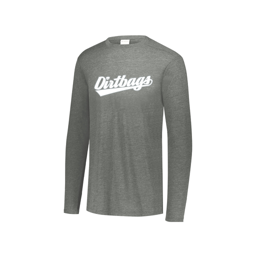 [FTLCUBGY-YS-LOGO2] Decker Youth Tri-Blend T-Shirt - Long Sleeve (Youth S, Gray, Logo 2)