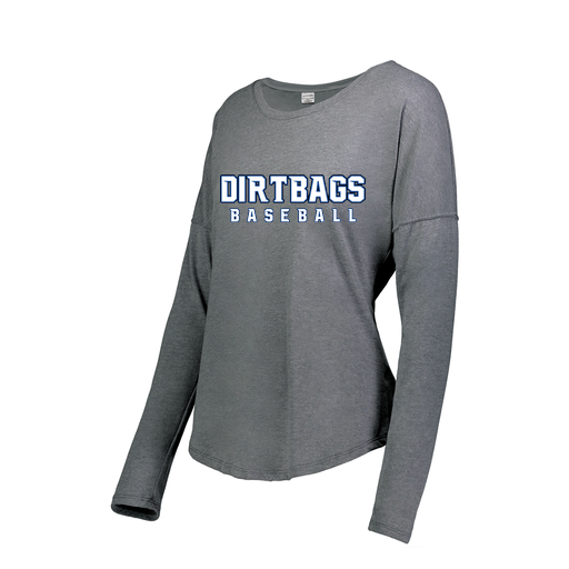 [FTLCUBGY-FAXS-LOGO3] Decker Women's Tri-Blend T-Shirt - Long Sleeve (Female Adult XS, Gray, Logo 3)